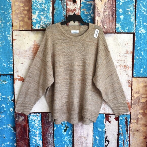 Old Navy Tops - Women's Old Navy Cozy Pullover Sweater Long Sleeve SIZE 3X Mushroom NEW